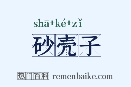 砂壳子是什么意思的图片